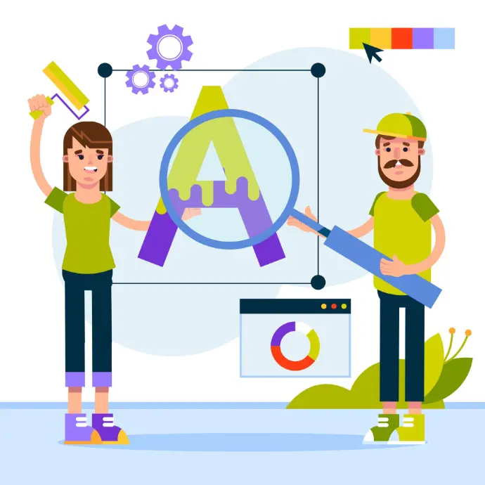 Business strategy and digital transformation concept